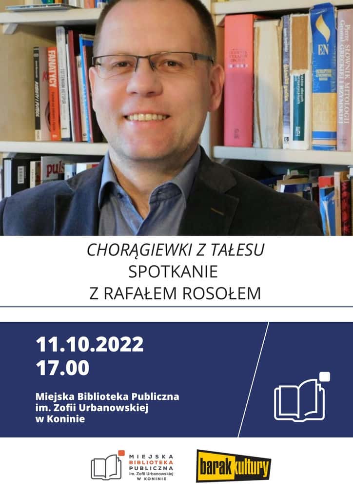 plakat spotkania z Rafałem Rosołem
