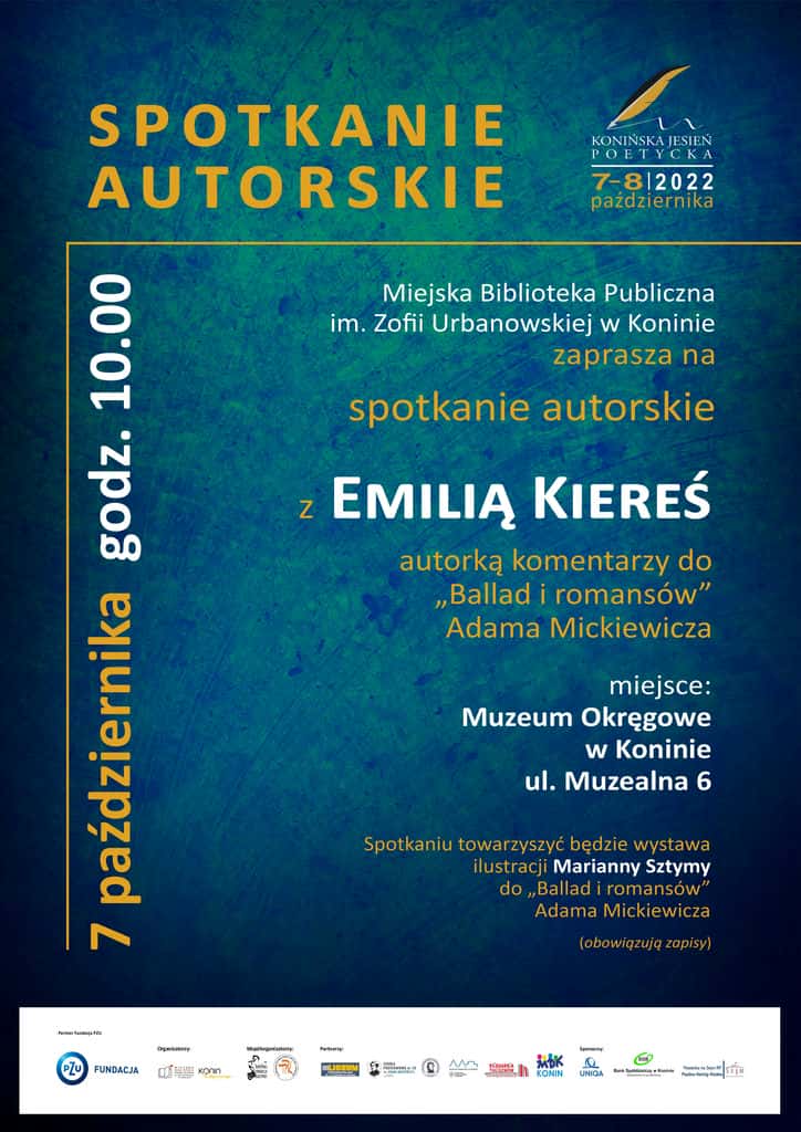 Plakat Spotkanie z Emilią Kiereś