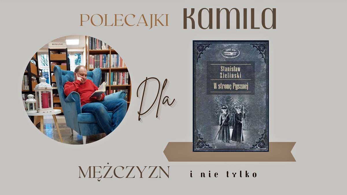 Grafika promująca książkę w recenzjach Męskiego czytania. Projekt: Jolanta Kaczyńska.
